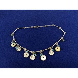 MOP Turquoise Bead Anklet Bracelet